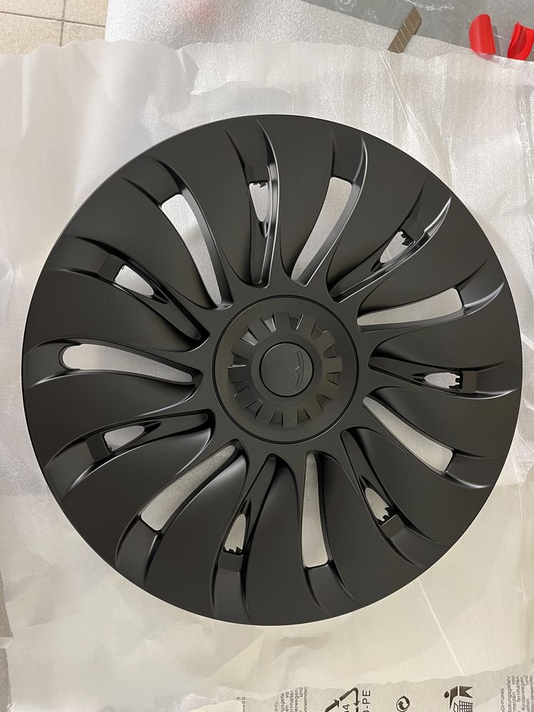 Tesla model Y R19 колпаки матовые на диск 255 45 19 ковпаки