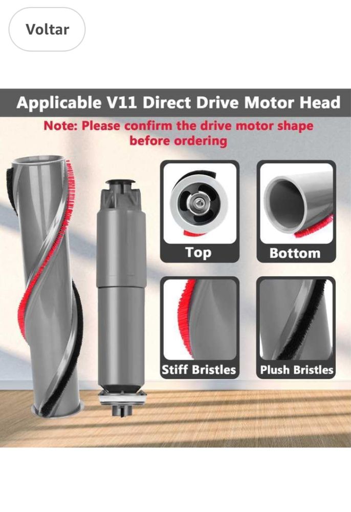 Escova de rolo V11 compativel Dyson