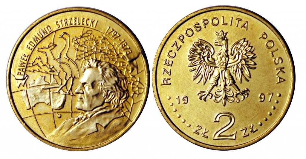 moneta 2zł Paweł Edmund Strzelecki 1997