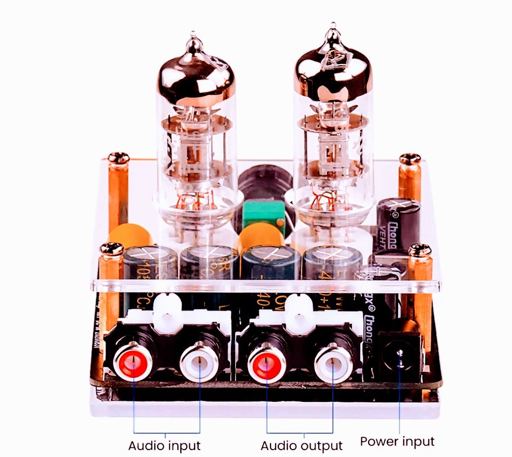 Ulepszony przed-wzmacniacz lampowy  6K 4 + zasilacz.