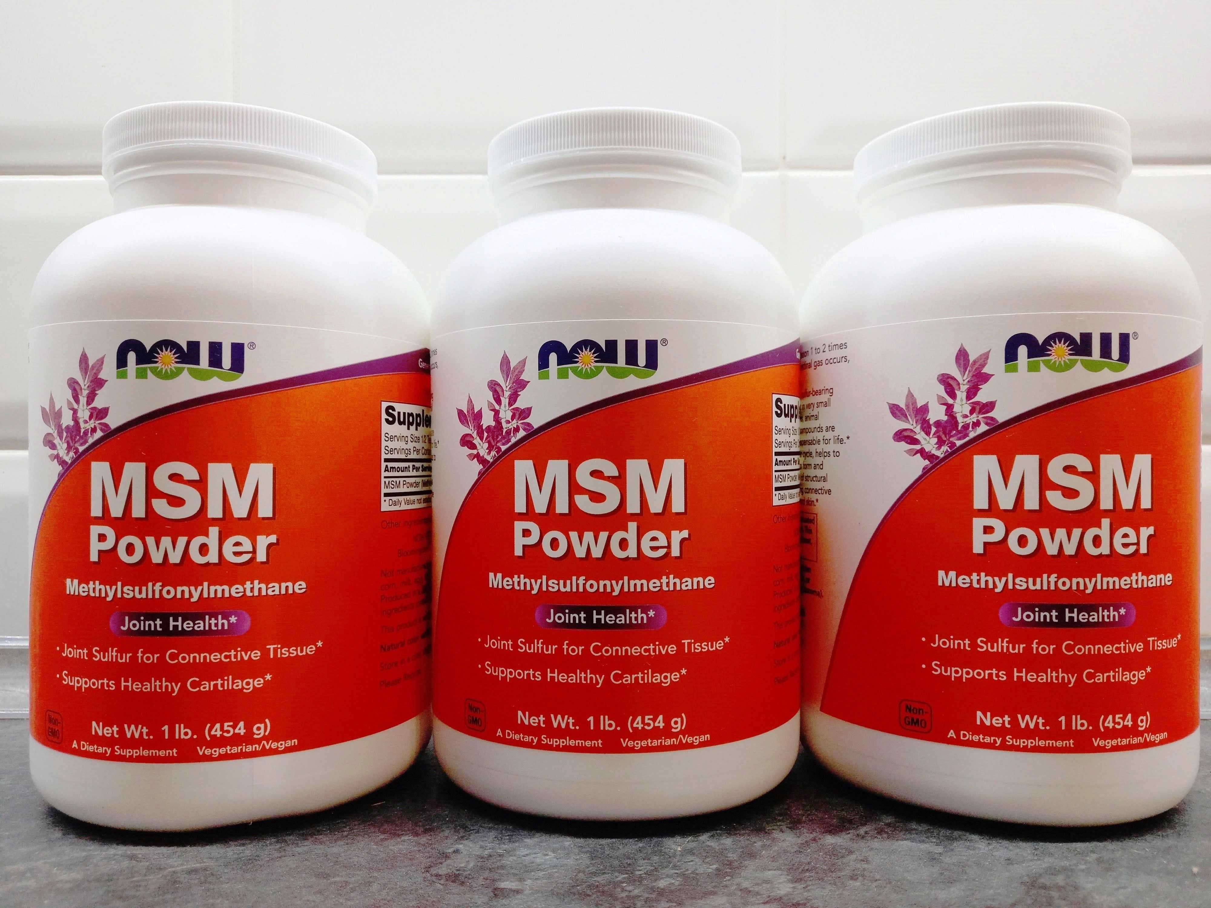 Now Foods, MSM Powder (227-454г),  метилсульфонилметан МСМ
