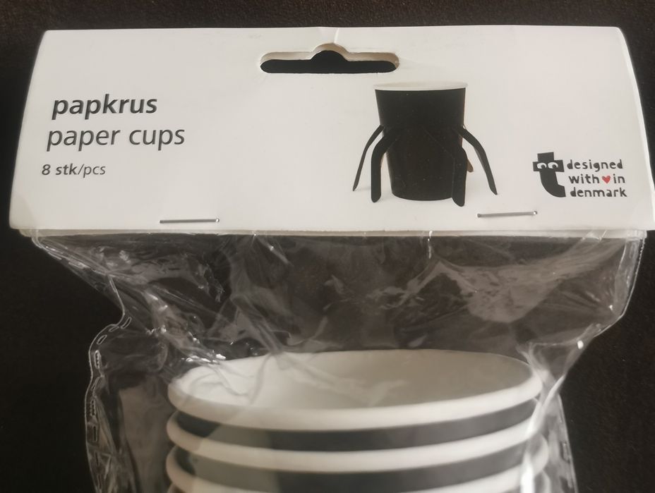 Papierowe kubki pająki