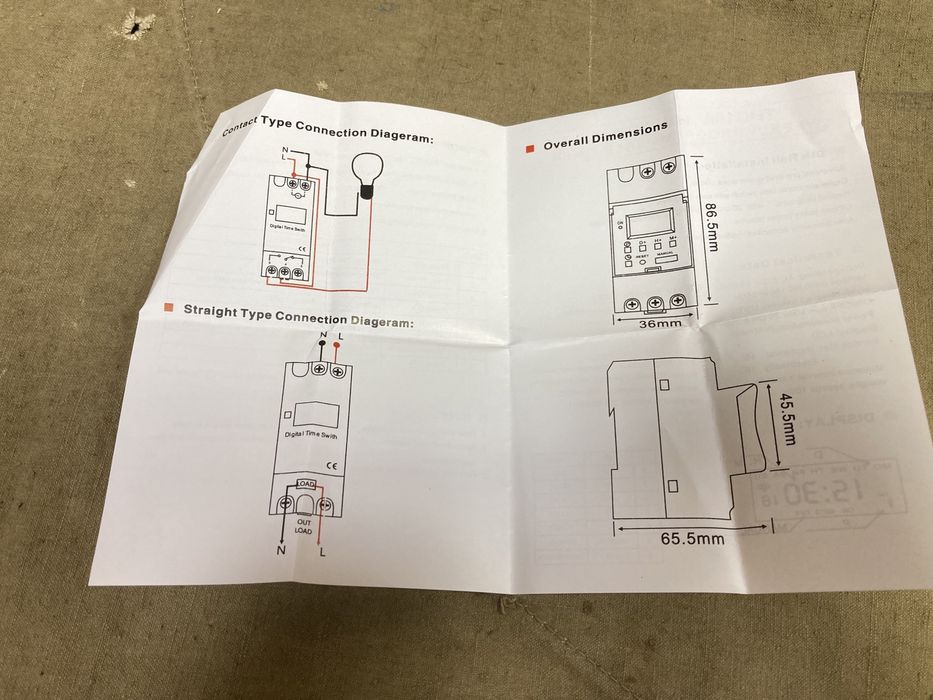 Недельный таймер