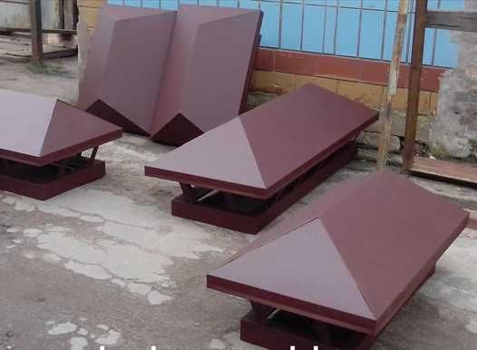 Ковпак на димар, ковпак на вентиляційні канали, на стовпчики паркану