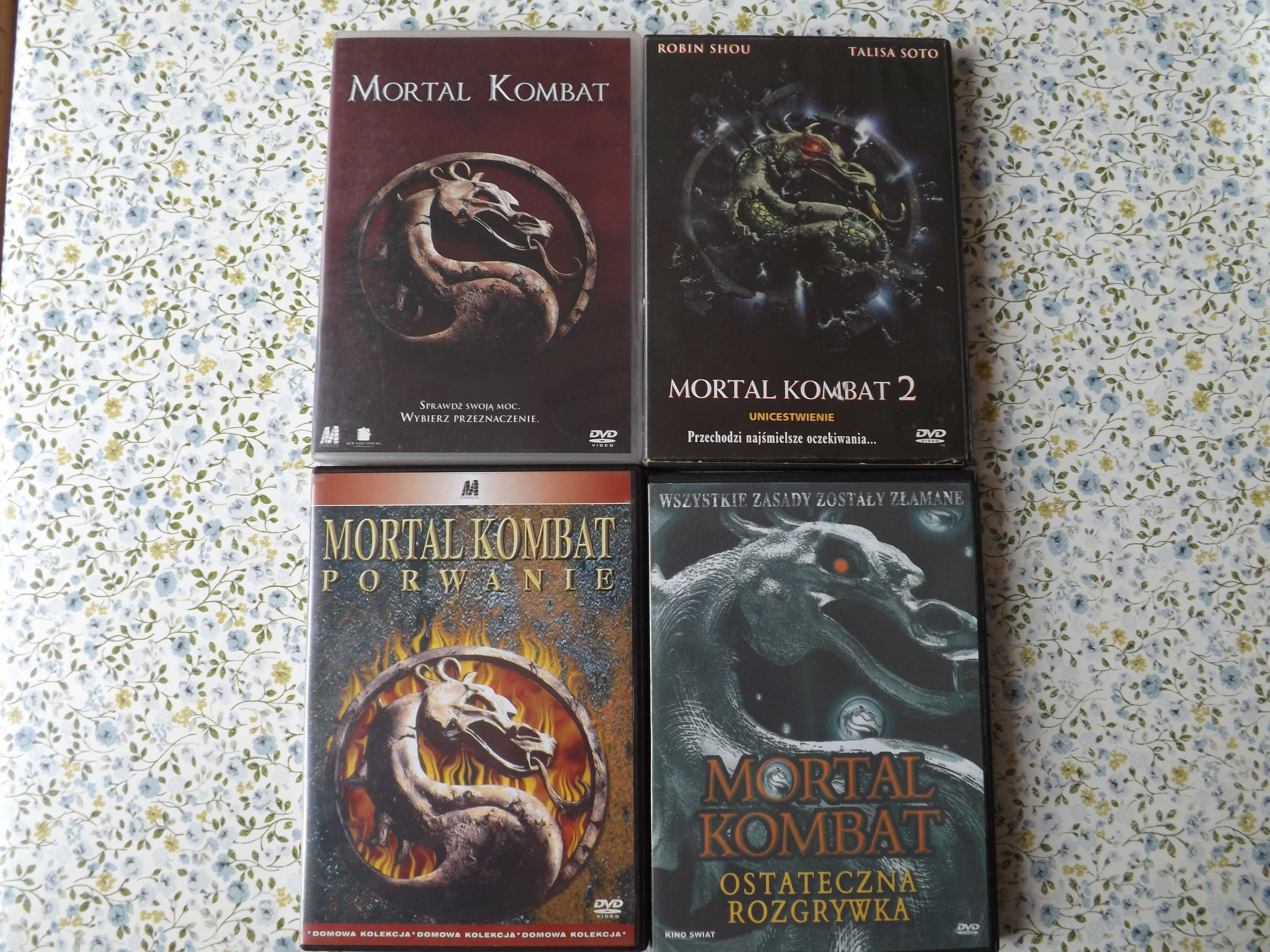 Mortal Kombat cztery dvd filmy, bajki karate unikat