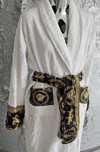 VERSACE biały szlafrok Cudowny roz L