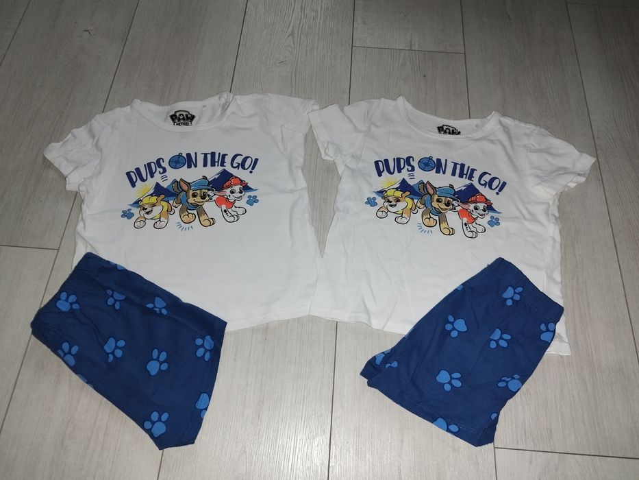 2 szt Piżamka psi patrol 110 bliźniaki ideał