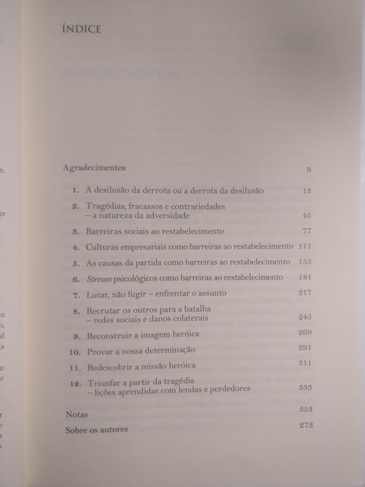 Recomeçar de novo - J. Sonnenfeld e
A. Ward - Harvard Business