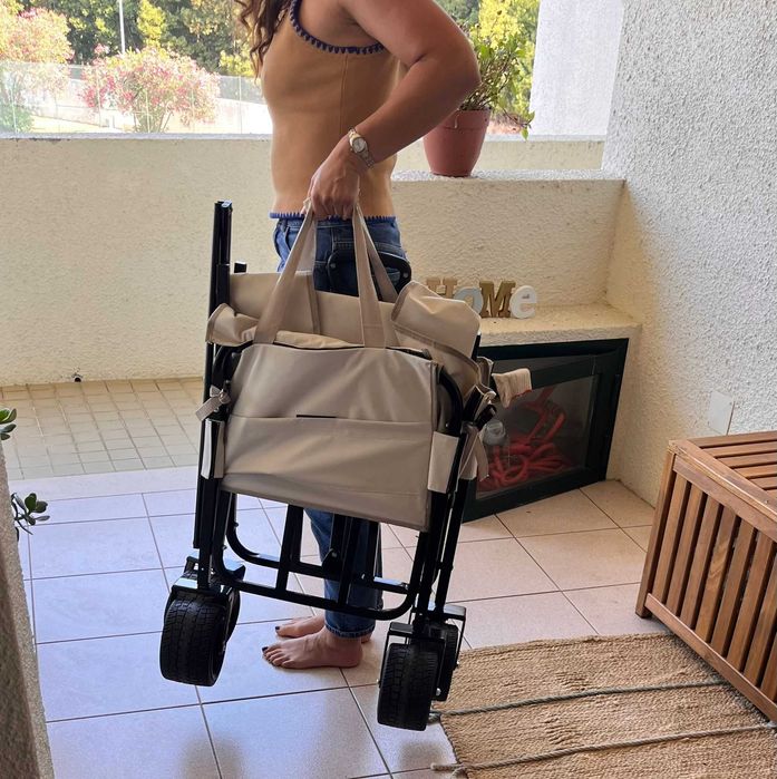 Carrinho Dobrável VEVOR 2-em-1 – Novo, Nunca Usado, Capacidade 258 kg