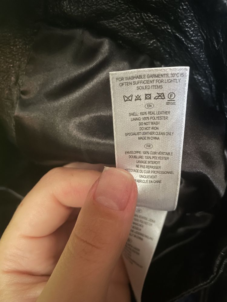 Шкіряна косуха Zara XS