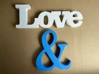 Letras decorativas (Love/&)