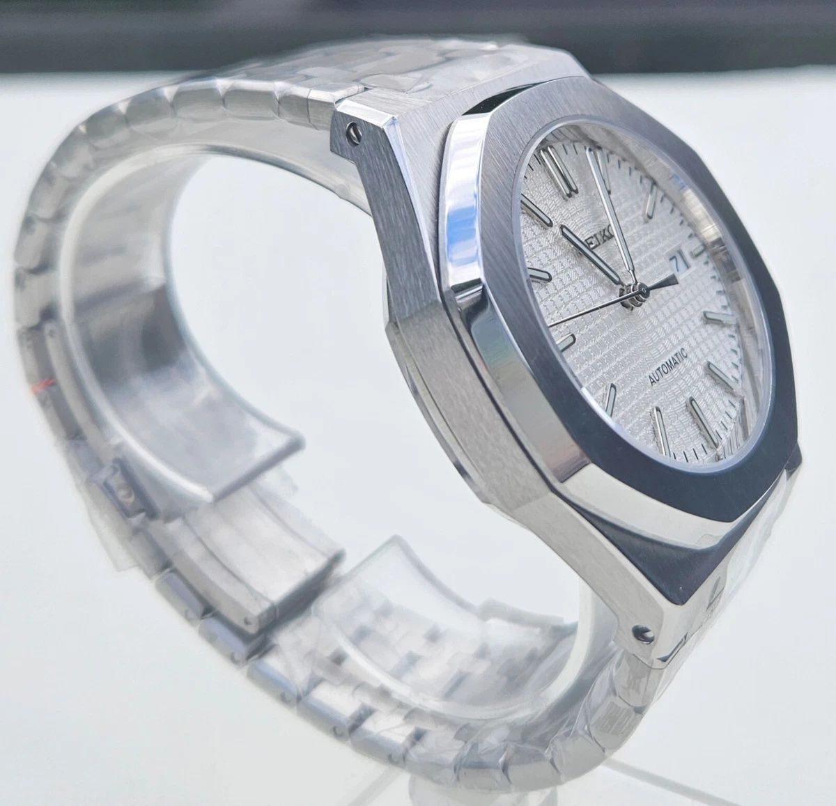 SEIKO MOD Royal Oak Biały Custom NOWY