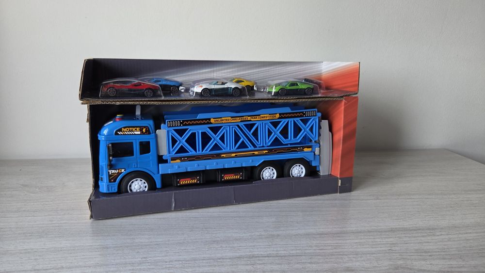 Фура трейлер паркінг з металевими машинками трейлер 90 см пускова уста