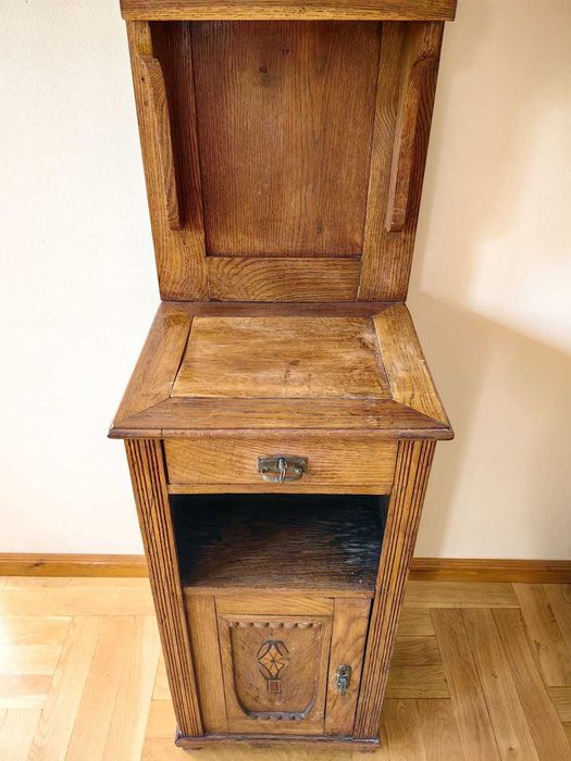 Szafka nocna z nadstawką- nakastlik - drewno