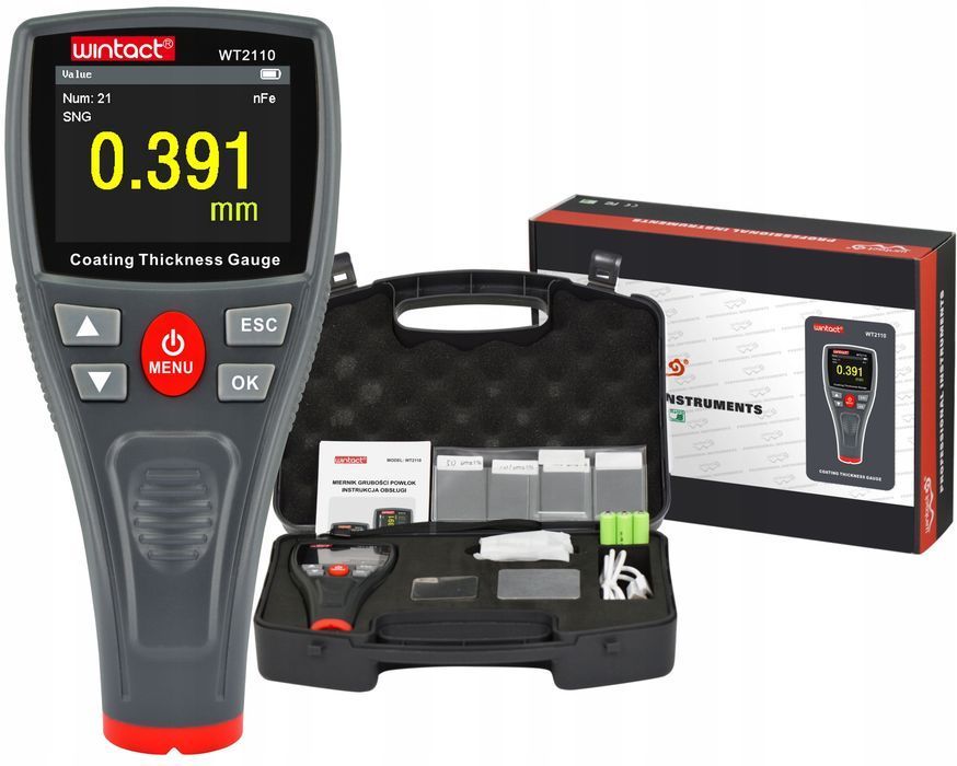 Miernik Grubości Tester Powłoki Aluminium Mikrony