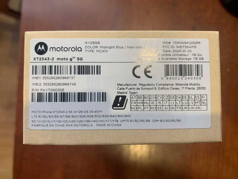 Motorola Moto G54 4/128GB Midnight Blue
