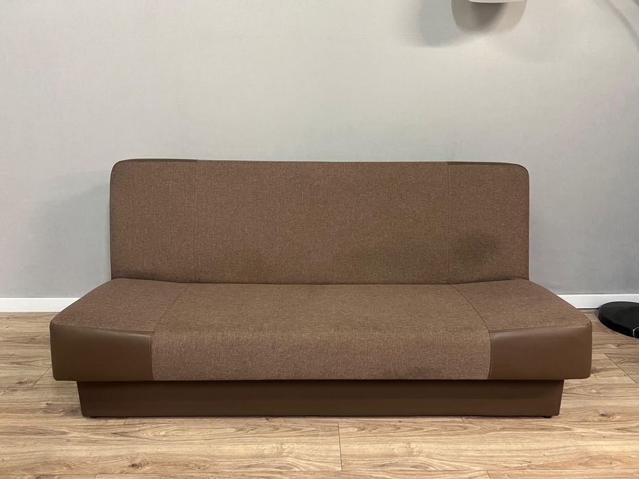 Wersalka brązowa rozkładana sofa BRW kanapa wyprana DOSTAWA