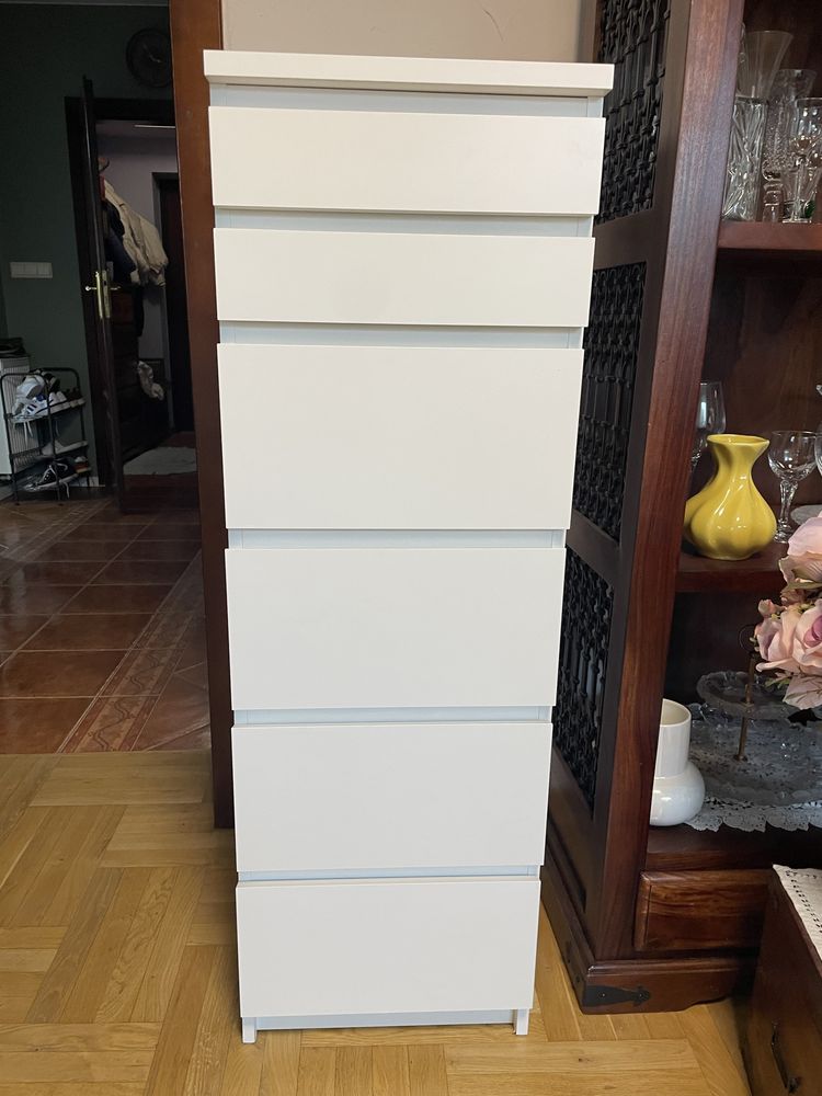 MALM komoda Ikea z lustrem 6 szuflad