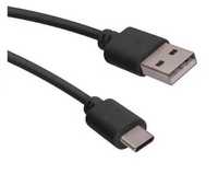 2szt.X Kabel do ładowania USB na USB-C, czarny 1m, 2szt. x adapter