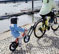 Barra de reboque bicicleta