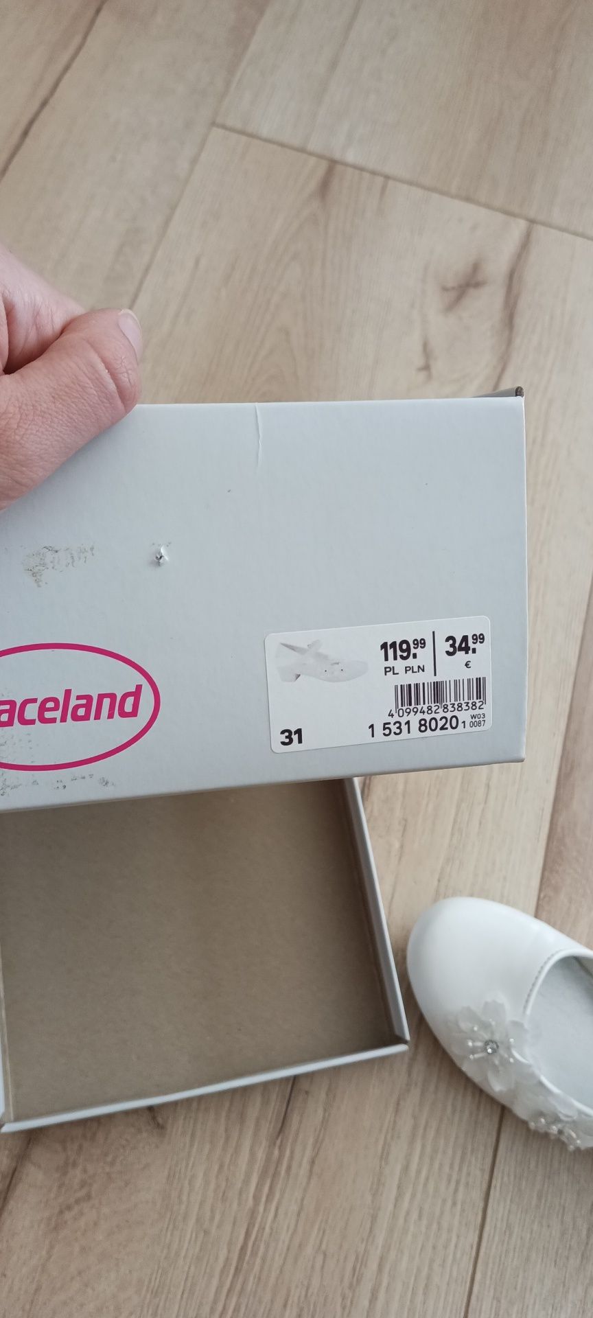 Buty białe dziewczęce 31 Deichmann