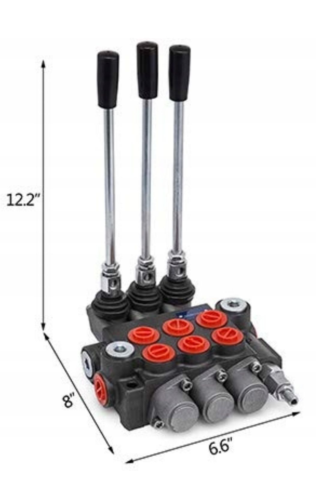 Rozdzielacz Hydrauliczny 3 sekcyjny 2 stronnego działania 3600psi nowy