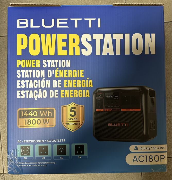 Bluetti PowerStation AC180P нова європейська версія в наявності