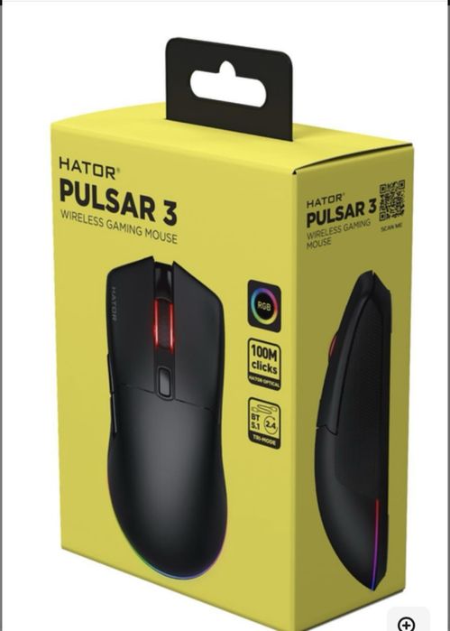 Миша HATOR Pulsar 3 Wireless Black (HTM630)
