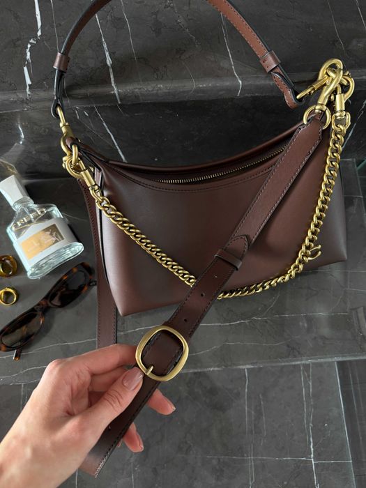 Шкіряна сумка Coach Premium Brown
