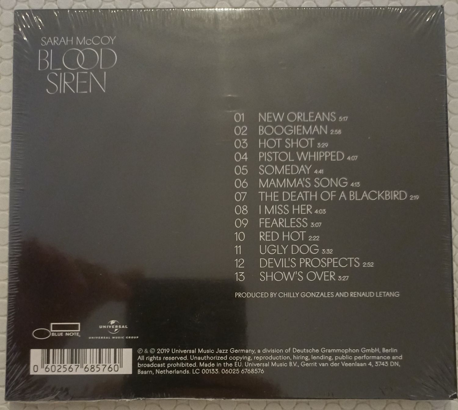 CD Sarah McCoy - Blood Siren (selado)