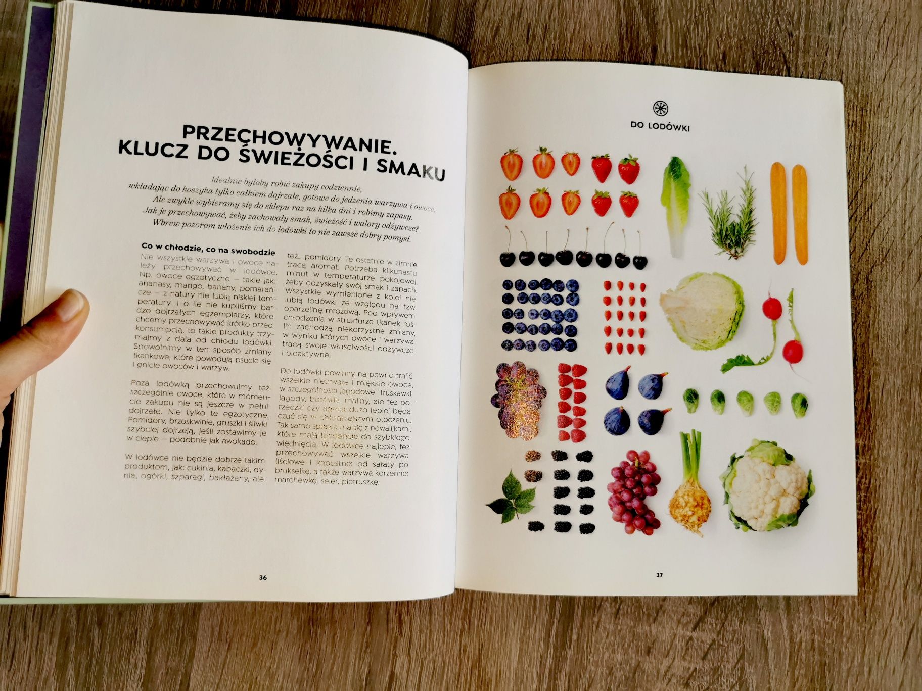 Książka jeść zdrowiej warzywa i owoce, seria z Lidla, przepisy i inne