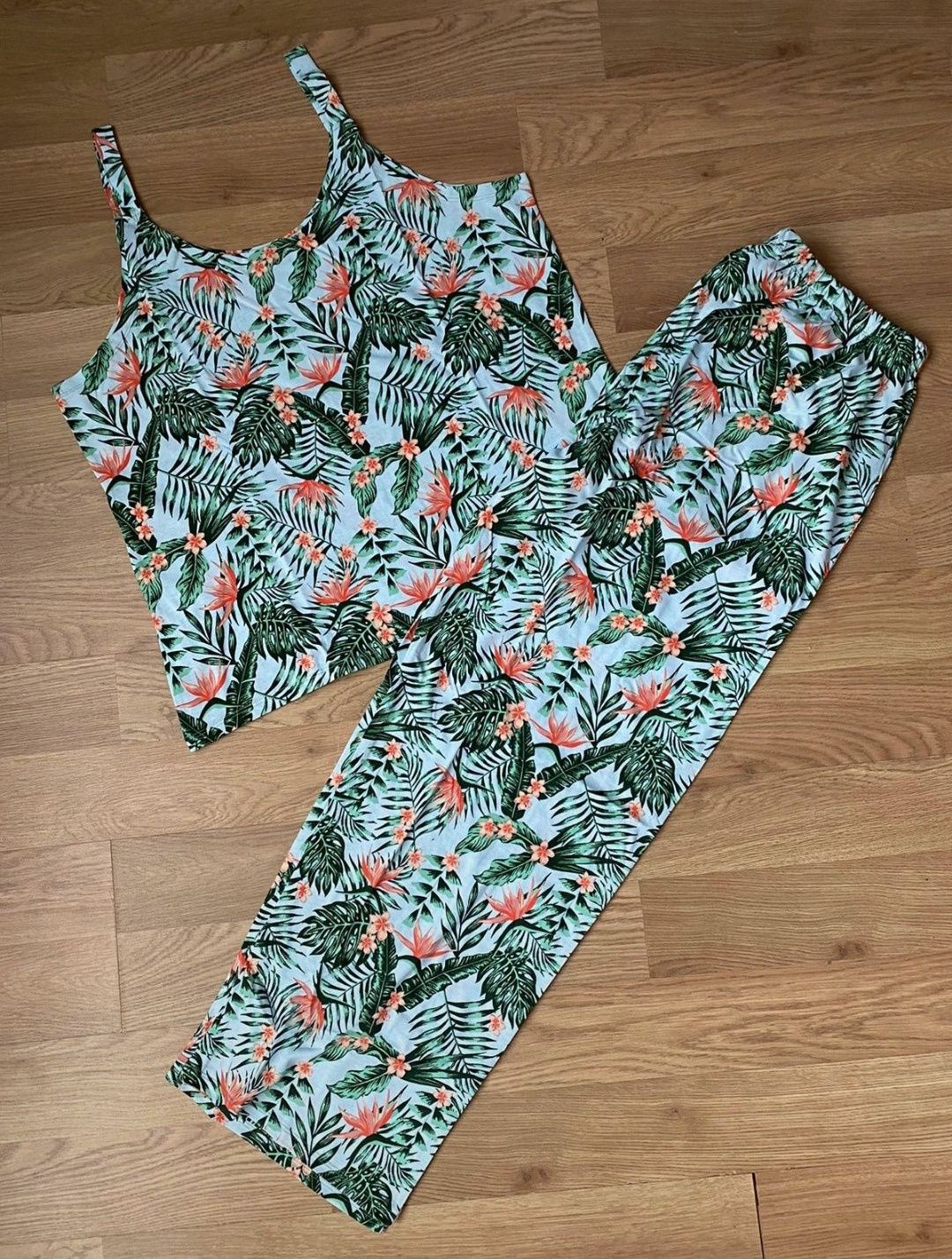 Piżama damska bawełniana, rozmiar XL-XXL(48-50)