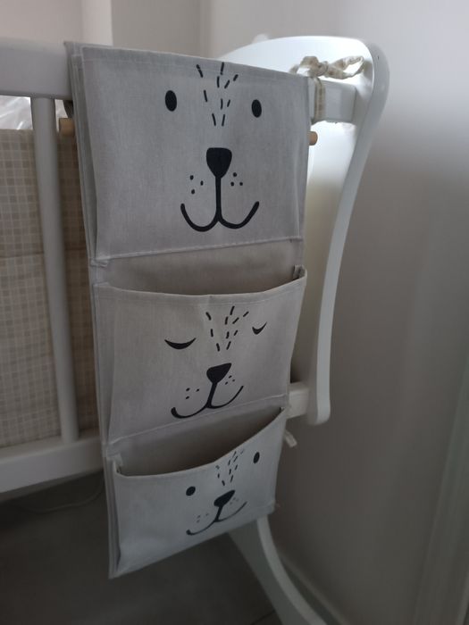 Organizer wiszący na zabawki ricokids szary