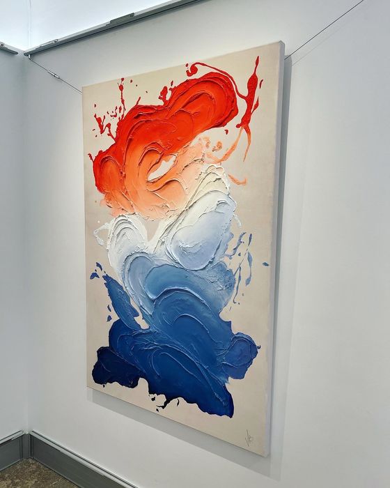 Pintura unique, quadros, abstracta, técnica mista, tela premium