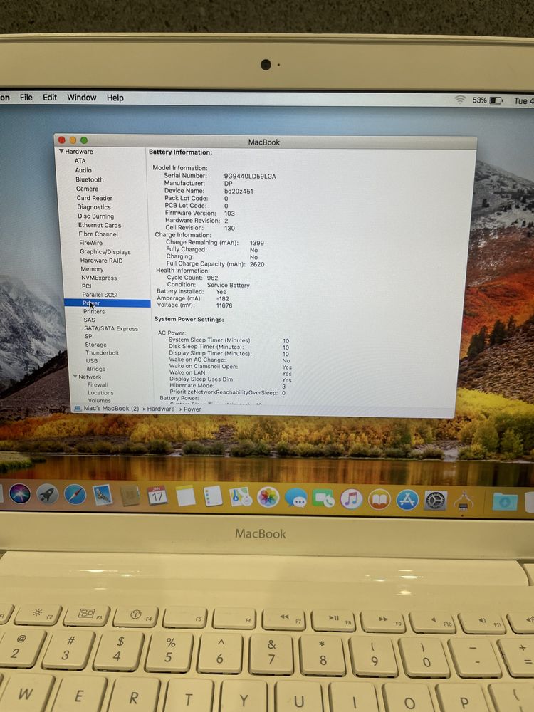 MacBook 13 2009 core 2 duo, 4gb, ssd 500gb (40)