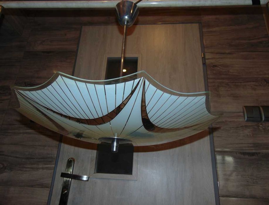 Lampa,żyrandol,vintage lat 60,parasolka,Napako