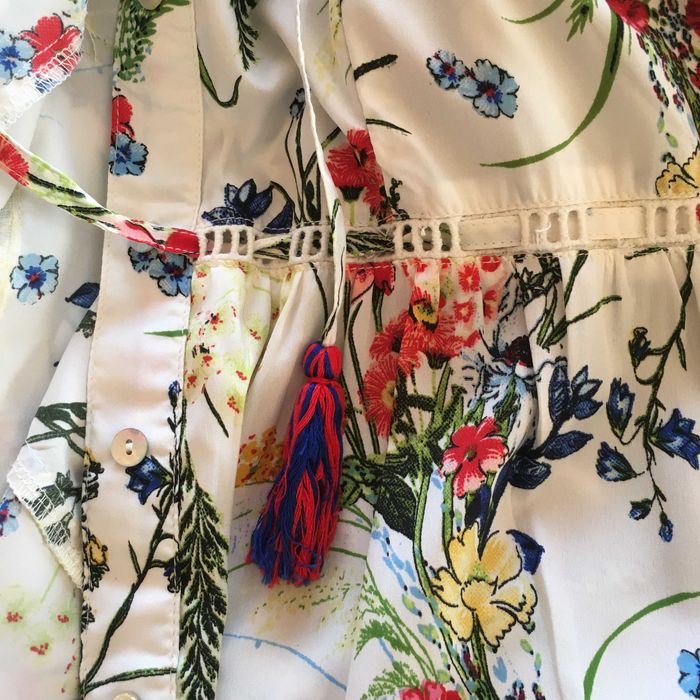 Vestido estampado flores, marca SMF