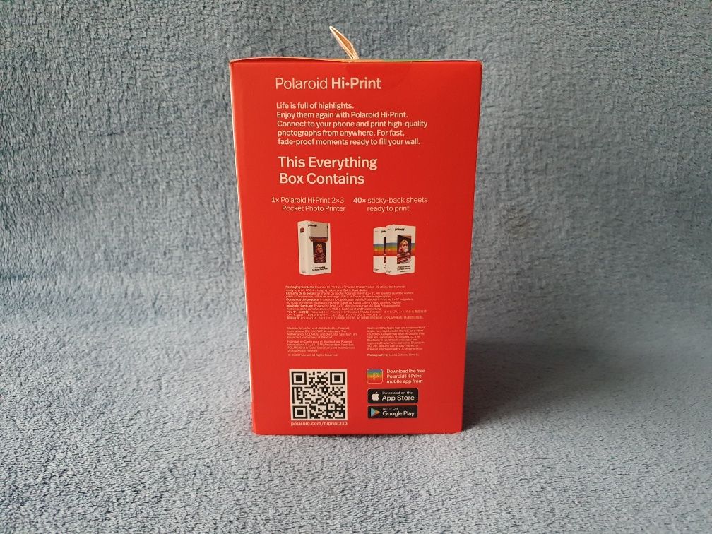 Nowa Drukarka Polaroid Hi Print Kolorowa Bluetooth 40 Arkuszy 2x3 ŁÓDŹ