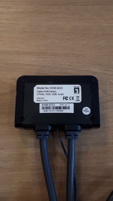 Cabo Comutador/Cable Switch KVM VGA, USB, Audio  Level One KVM-022364309815402115121