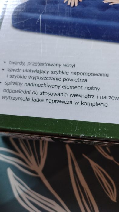 Materac dmuchany jednoosobowy