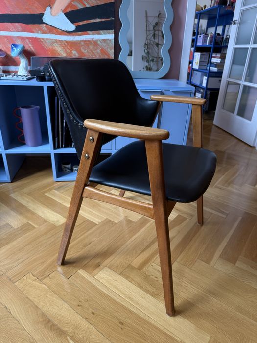 Fotel biurkowy, krzesło projekt C. Braakman