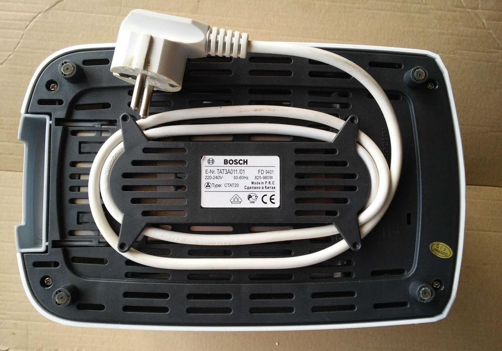 Mocny niemiecki toster Bosch, opiekacz tostów chleba pieczywa JAK NOWY