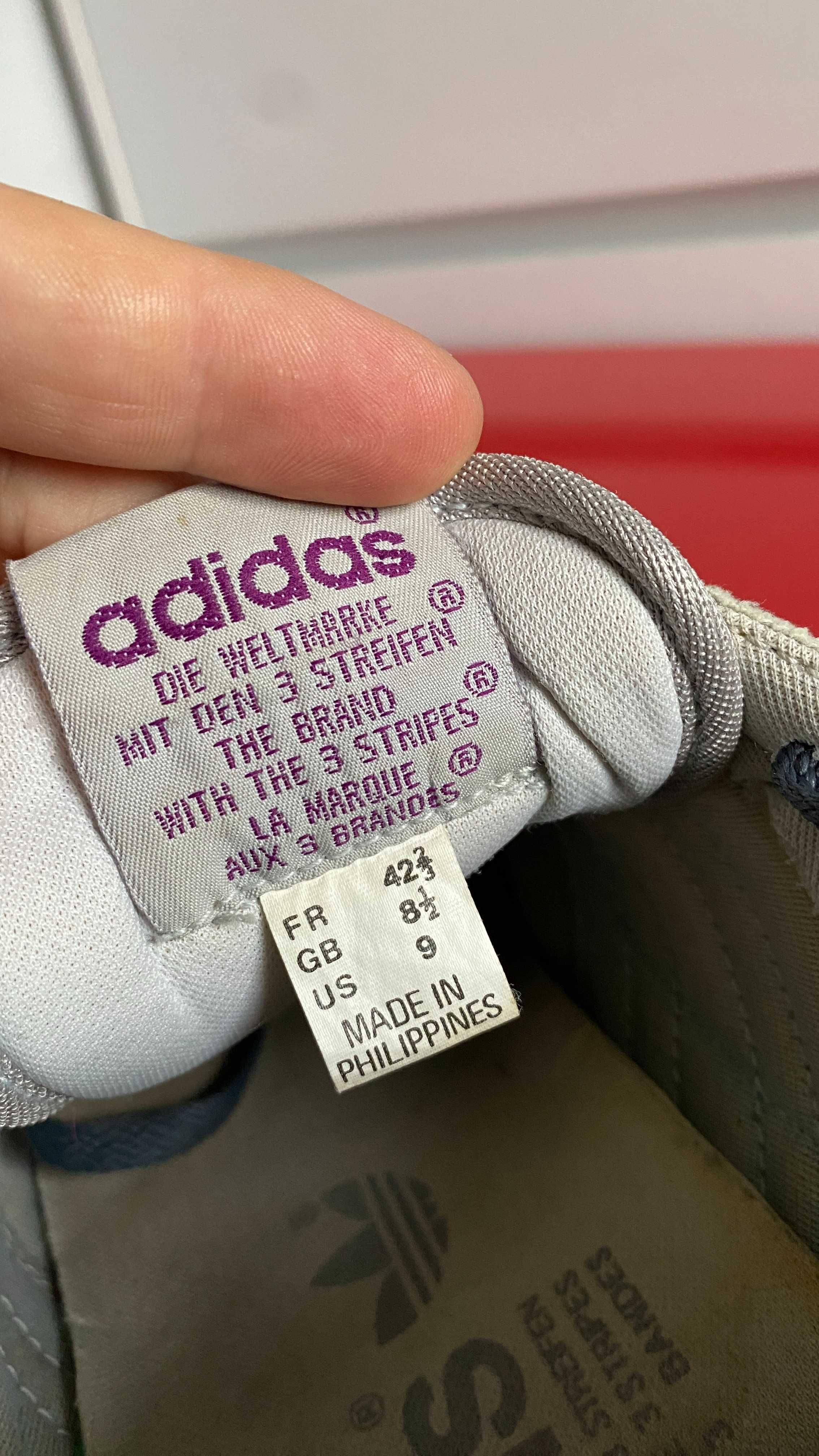 Кросівки adidas vintage оригiнал р-42.5 ст-27см(1992 рік)