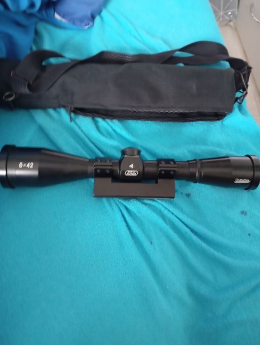 Luneta Belomo 6x42 do wiatrówki jak sztucera.