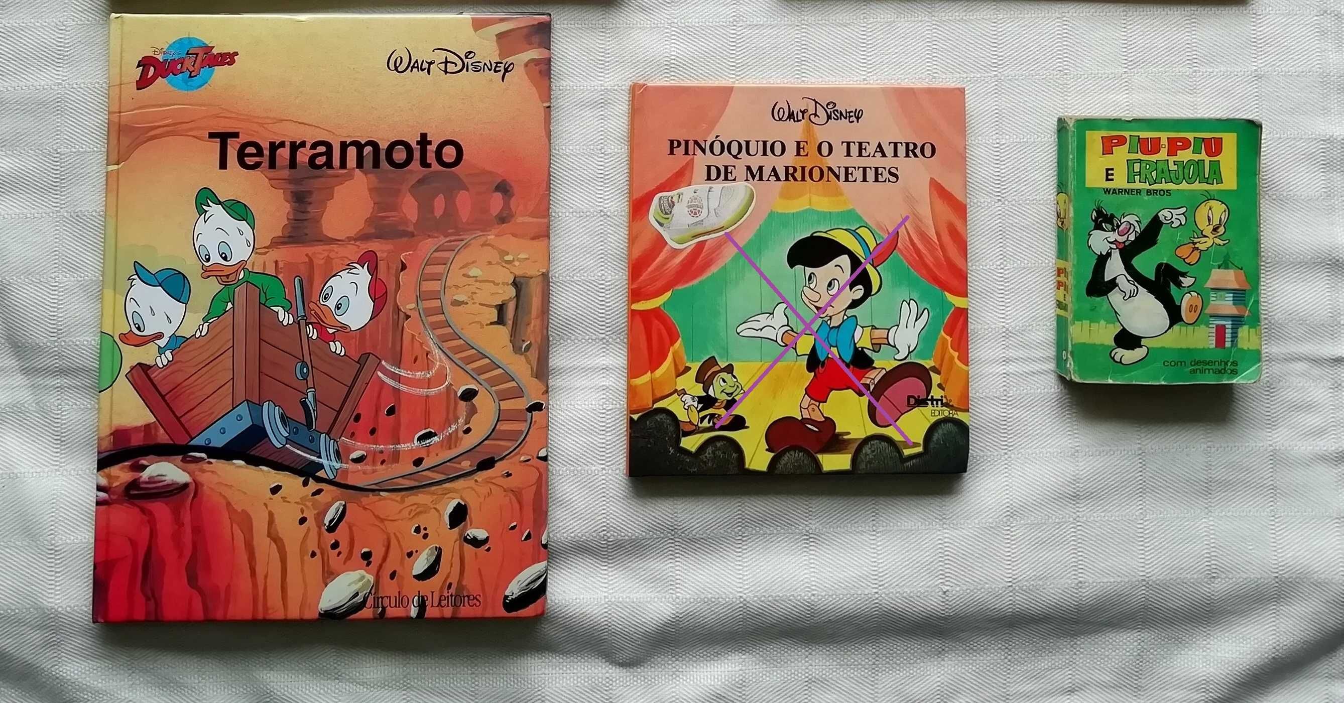 Livro Walt Disney - Terramoto e Piu-Piu e Frajola  da Warner Pictures