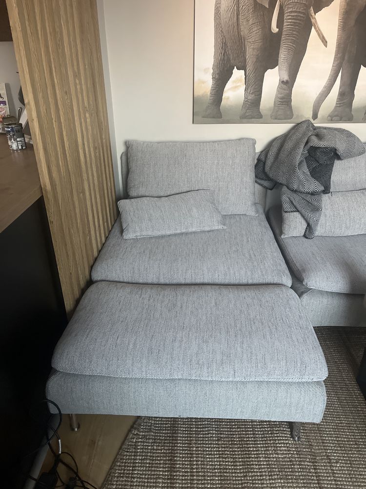 SÖDERHAMN Szezlong, Viarp beż/brąz ikea