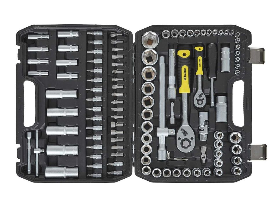 Komplet KLUCZY NASADOWYCH klucze nasadowe 108 el. 1/4" 1/2"  2364
