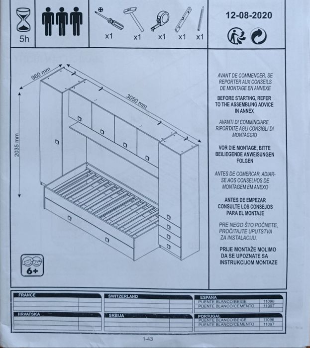 Conjunto de quatro de criança