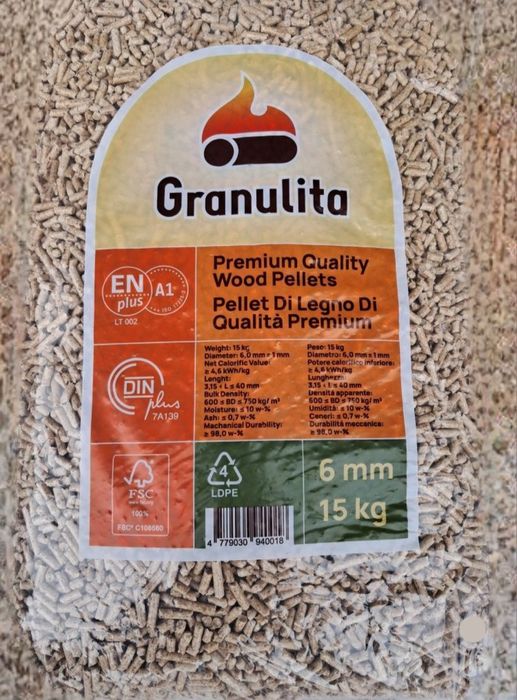 Pellet GRANULITA Premium Quality taki jak Olczyk Barlinek dostawa samo