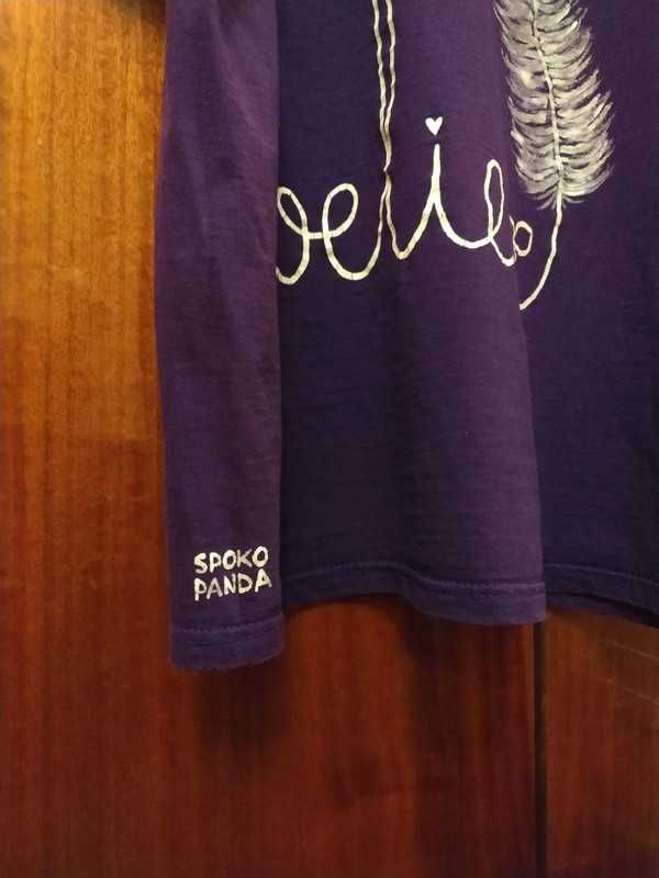 koszulka fioletowa napis believe  pióra M Justin Bieber